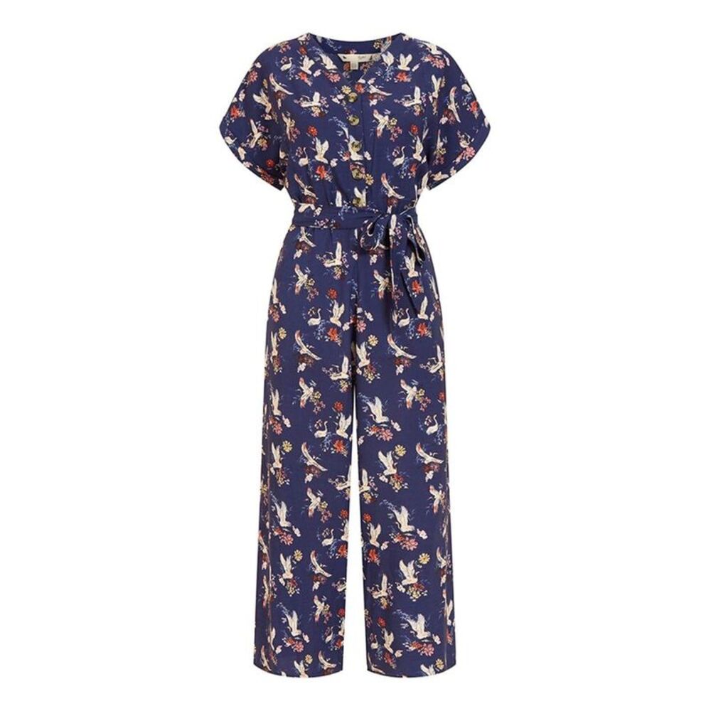 Yumi Womens/Ladies Crane Jumpsuit / Navy